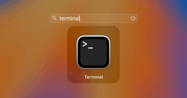 Bizio de segurança do aplicativo Terminal