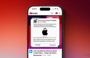 Mordida de segurança: os pop-ups falsos do iPhone fizeram no YouTube Mordida de segurança: os pop-ups falsos do iPhone fizeram no YouTube