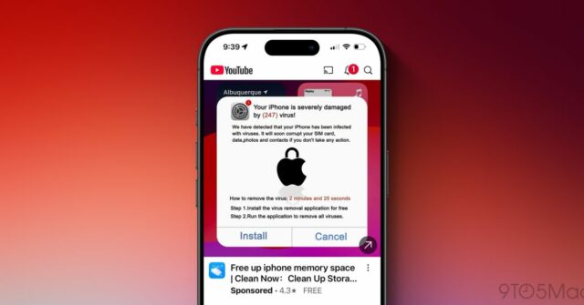 Mordida de segurança: os pop-ups falsos do iPhone fizeram no YouTube

