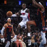 Playoffs da NBA Detroit Pistons vs New York Knicks Dennis Schroder