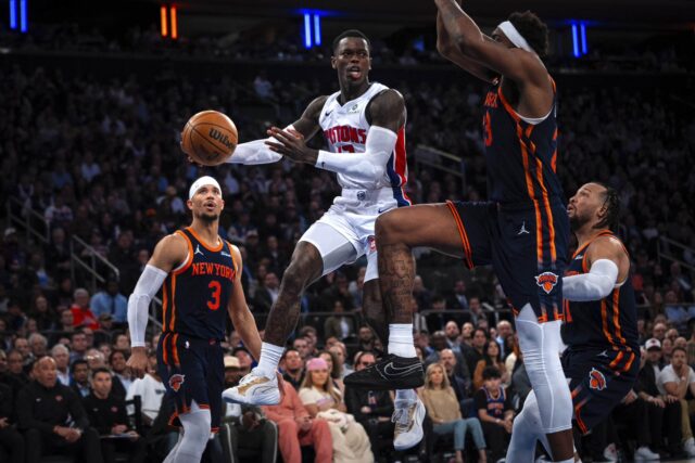 Playoffs da NBA Detroit Pistons vs New York Knicks Dennis Schroder