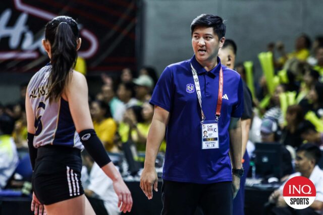 Sherwin Meneses de Nu Lady Bulldogs e Vangie Alinsug.