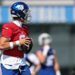 NY Giants QB Jaxson Dart reuniu o melhor campo de treinamento