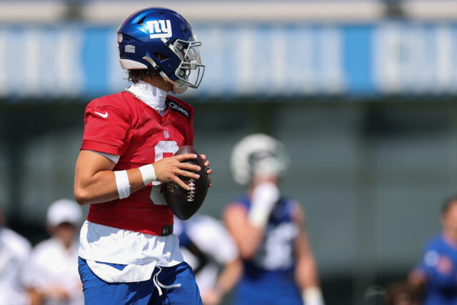 NY Giants QB Jaxson Dart reuniu o melhor campo de treinamento

