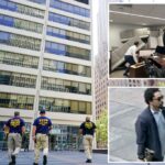 NYC Suskraper, que se transformou em uma torre de terror, foi fortalecido com a ajuda de salas de pânico, policiais fora de casa, quando os trabalhadores do escritório em Manhattan saíram na borda