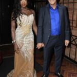 Nana Akua comemorou seu compromisso com o empresário Stephen Gillen com uma festa de estrela no Blue Marlin Ibiza London no domingo