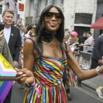 A supermodelo Naomi Campbell e a atriz Vanessa Williams lideraram as celebridades que saíram para apoiar o orgulho de Londres deste ano no sábado