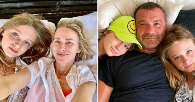 Naomi Watts e ex -Liev Schreiber Blended Family Album