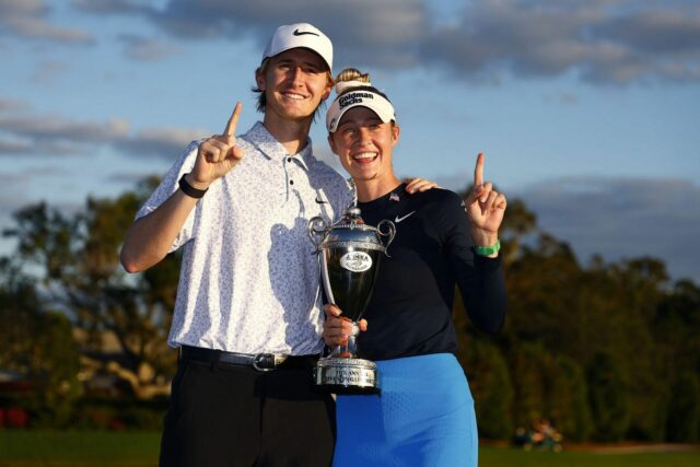 A captura de tela da história do Instagram de Nelly Korda é desejar ao seu irmão Sebastian Korda em seu 25º aniversário (através de @nellykorda)