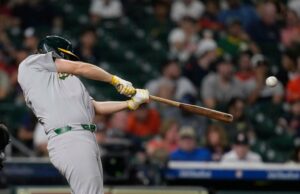 Nick Kurtz de A se torna o primeiro novato da MLB com um jogo de 4 homer na vitória de 15: 3 contra o Astros Nick Kurtz, do Athletics, celebra um homerun contra o Houston Astros em Houston após o oitavo turno de um jogo de beisebol na sexta -feira, 25 de julho de 2025. (AP Photo/David J. Phillip)