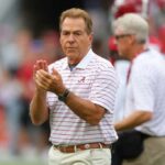 Nick Saban, treinador principal Alabama Crimson Tide, bate -papo.