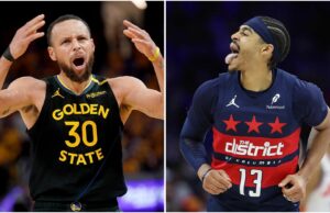“No Fighters ‘Lealty” – Steph Curry para Jordan Poole Reunion de 16 milhões de dólares em pelicanos e cortes de 3x campeões surpresos surpresos com os fãs da NBA depois de cortar March Madness Logo
