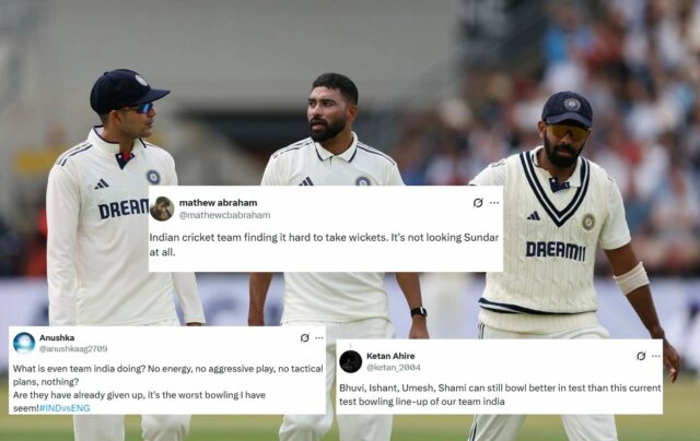 "No Sundar Calling" - fãs, 4. Eng vs Ind 2025 Teste no 3º dia para uma equipe sombria de desempenho de boliche na Índia Slam Índia


