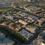 No meio do mercado de escritórios, o desenvolvimento de 9 milhões de metros quadrados de grande desenvolvimento de Santa Clara é um grande ponto de articulação