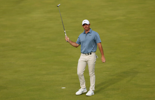Nos 12 primeiros rankings em frente à equipe da Ryder Cup Europe 2025 Wyndham Championship

