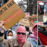 O Barnard College proíbe máscaras, ele não está envolvido com o grupo de protesto anti-Israel "Apartheid está vendendo"