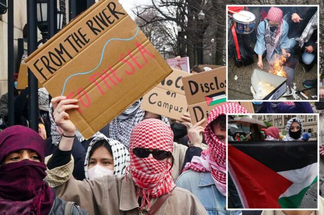 O Barnard College proíbe máscaras, ele não está envolvido com o grupo de protesto anti-Israel "Apartheid está vendendo"

