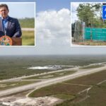 O DHS começou a voar com os migrantes do "Aligator Alcatraz" na Flórida, o DeSantis anuncia