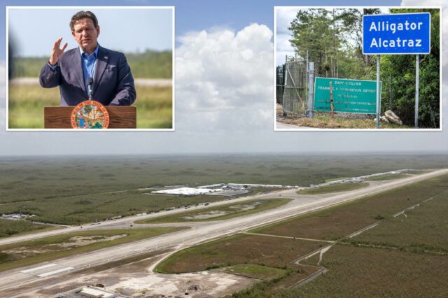 O DHS começou a voar com os migrantes do "Aligator Alcatraz" na Flórida, o DeSantis anuncia

