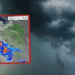 O IMGW vence o alarme. Tempestades e chuveiros atingem a Polônia