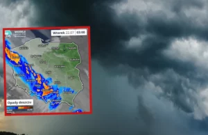 O IMGW vence o alarme. Tempestades e chuveiros atingem a Polônia O IMGW vence o alarme. Tempestades e chuveiros atingem a Polônia