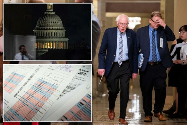 O Senado dos EUA, a ênfase na transferência de US $ 3,3 trilhões de Trump, se estende no dia seguinte

