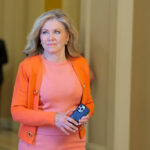 U.S. Sen. Marsha Blackburn (R-TN) walks through the U.S.Capitol Building June 16, 2025 in Washington, DC.