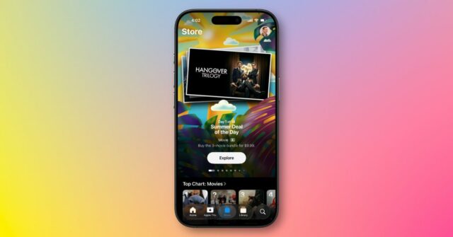 O aplicativo Apple TV lança "Summer Opple of the Day" com descontos diários

