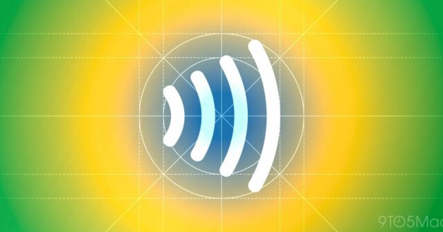 Símbolo NFC acima de uma bandeira brasileira estilizada
