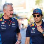 Antes do Grande Prêmio da F1 do Catar, Max Verstappen e Sergio Perez. Fonte: Getty