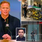 Roger Goodell na conferência de imprensa da NFL.
