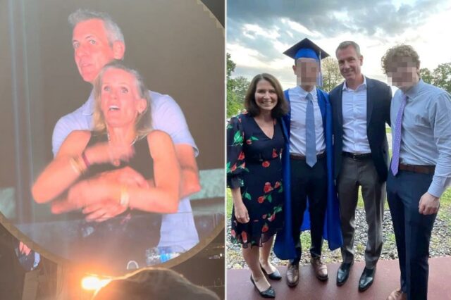 O diretor geral do astrônomo Andy Byron e o chefe do RH Kristin Cabot viviam um sonho americano - com suas próprias famílias - antes do surto do escândalo do Coldplay

