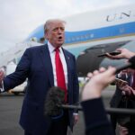 O presidente Donald Trump entrou na Terra Escocesa na sexta -feira e abriu um ataque a moinhos de vento europeus e política de migração. Ele escovou as perguntas sobre Jeffrey Epstein -Call