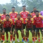 O leste de Bengala coloca seis gols do BSS Sport na liga de futebol em Calcutá