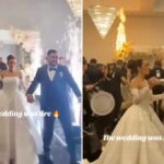 O momento da entrada do casamento do casal está "arruinado" quando o local aparece