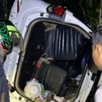 O motor do motor morreu, Fortuner caiu em um penhasco em labuan baixo, uma pessoa foi morta