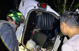 O motor do motor morreu, Fortuner caiu em um penhasco em labuan baixo, uma pessoa foi morta O motor do motor morreu, Fortuner caiu em um penhasco em labuan baixo, uma pessoa foi morta