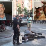 O motorista do carro do cavalo explode com lágrimas depois que o jurado atinge o veredicto sobre o abuso de "Ryder"