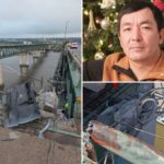 O motorista foi morto quando o trailer imerso em Delaware Bridge, ele foi casado