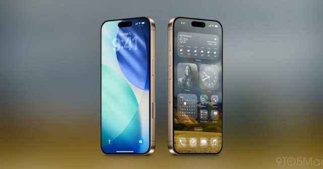 IOS 26 Design de vidro líquido