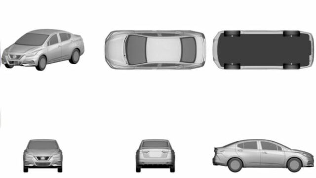 O novo sedan se parece com Nissan Almera registrado em RI, para ser um táxi novamente?

