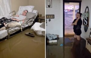 O pai atraído pela cama do Texas, salvo pelo filho – -uma vez um momento antes da água da enchente encher seu quarto, diz a família O pai atraído pela cama do Texas, salvo pelo filho - -uma vez um momento antes da água da enchente encher seu quarto, diz a família