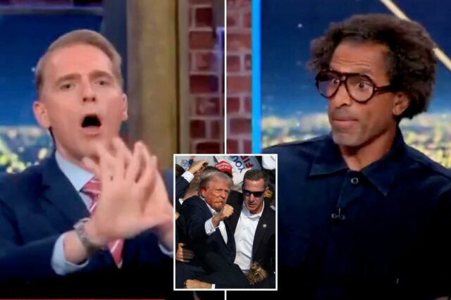 O painel da CNN se transforma em caos depois que o comentarista esquerdo sugere que Trump não foi realmente baleado no ouvido

