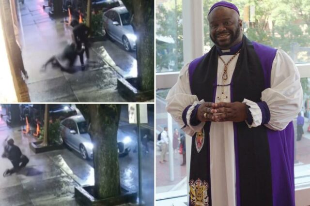 O pastor move adolescentes, tenta oferecer -lhe misericórdia em um choque selvagem e pego

