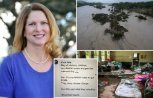 O pediatra foi libertado no Vile Post, sugerindo que as vítimas da enchente no Texas eram apoiadores de Trump que conseguiram “o que votaram” O pediatra foi libertado no Vile Post, sugerindo que as vítimas da enchente no Texas eram apoiadores de Trump que conseguiram "o que votaram"