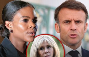 O presidente francês Drants foi processado com uma ação judicial com uma ação judicial Candy Ouens Emmanuel Makron e Brigget Makron Getty 1