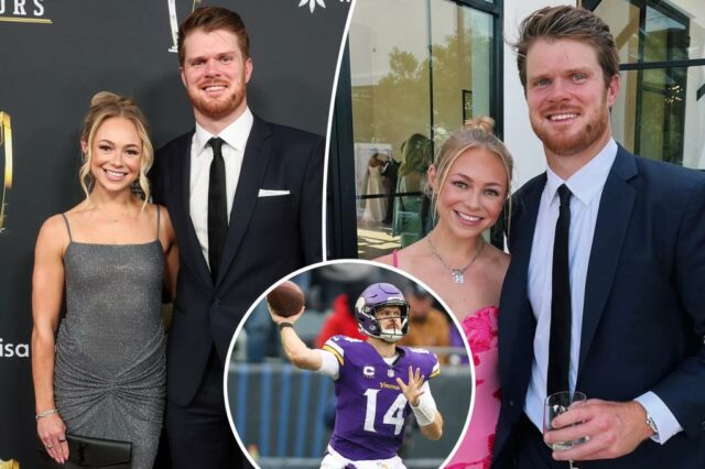 O próprio Darnold ficou noivo de uma garota de longa data em uma proposta de praia impressionante

