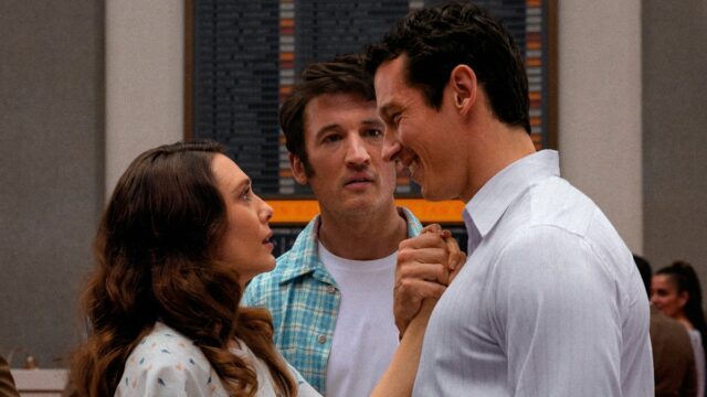 O trailer de A24 tem Elizabeth Olsen escolhendo Miles Teller e Callum Turner na vida após a morte

