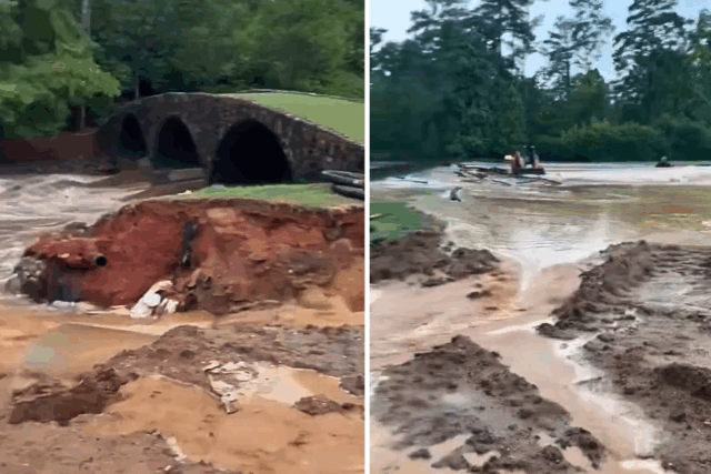 O vídeo vazado mostra o sweeting nacional de Augusta em águas marinhas

