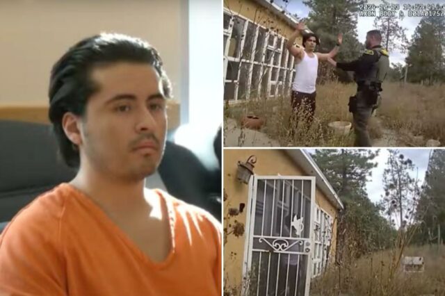O violento brutalmente atirou em pais, uma irmã adolescente e um cachorro de família até a morte - e eles os arrastaram para "enterrá -los"

